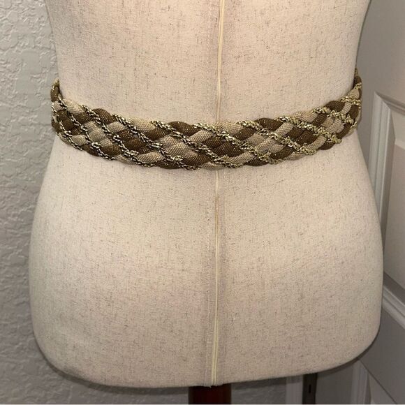 Luigi Lanatta Designs Metallic Braided Statement Belt